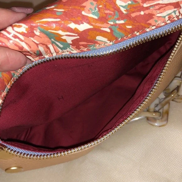 HAMMITT DILLON SMALL CLUTCH/SHOULDER/CB Garden Party Pink + 5 NORTH WALLET NWT - Picture 10 of 16